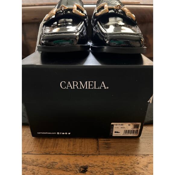 CARMELA ISABELLA LOAFER In Patent Black EU-37/ US-6 NEW w/Box - Picture 5 of 14
